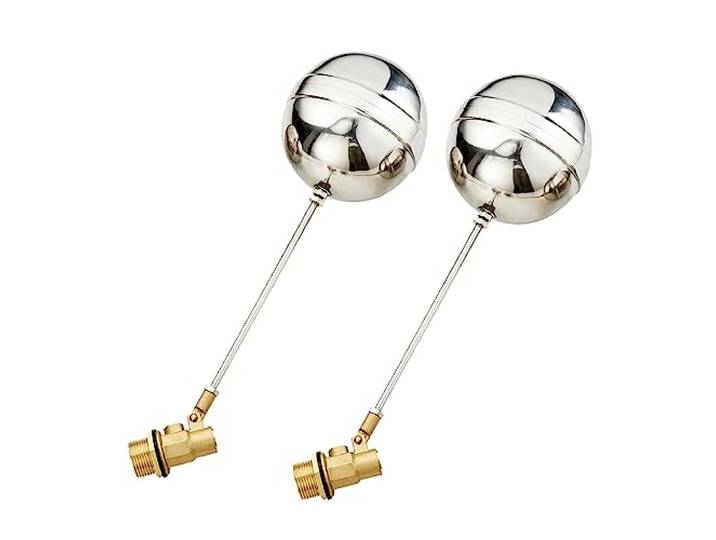2PCS DN15 Messing Schwimmender Kugelhahn Wassertank Vollautomatisches Wasserstandsregelventil, Schwimmer-Kugelhahn-Armatur Aus Messing