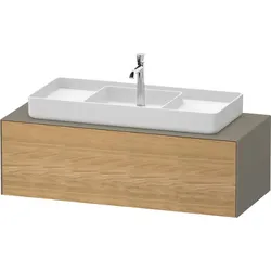 Duravit White Tulip Konsolenwaschtischunterbau wandhängend Natur Eiche & Stein Grau Matt & Seidenmat WT4977MH5920000