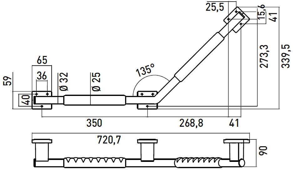 Emco system 2 Winkelgriff links