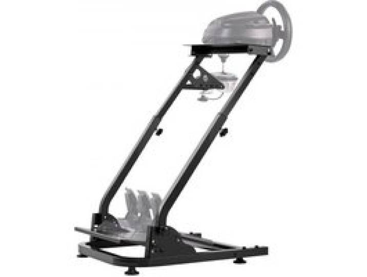 VEVOR Support de Volant de Course 57x49cm Simulateur de Course Réglable en Acier Inoxydable Jeu de Course Levier de Vitesse V2 Volant Pédale non Inclus
