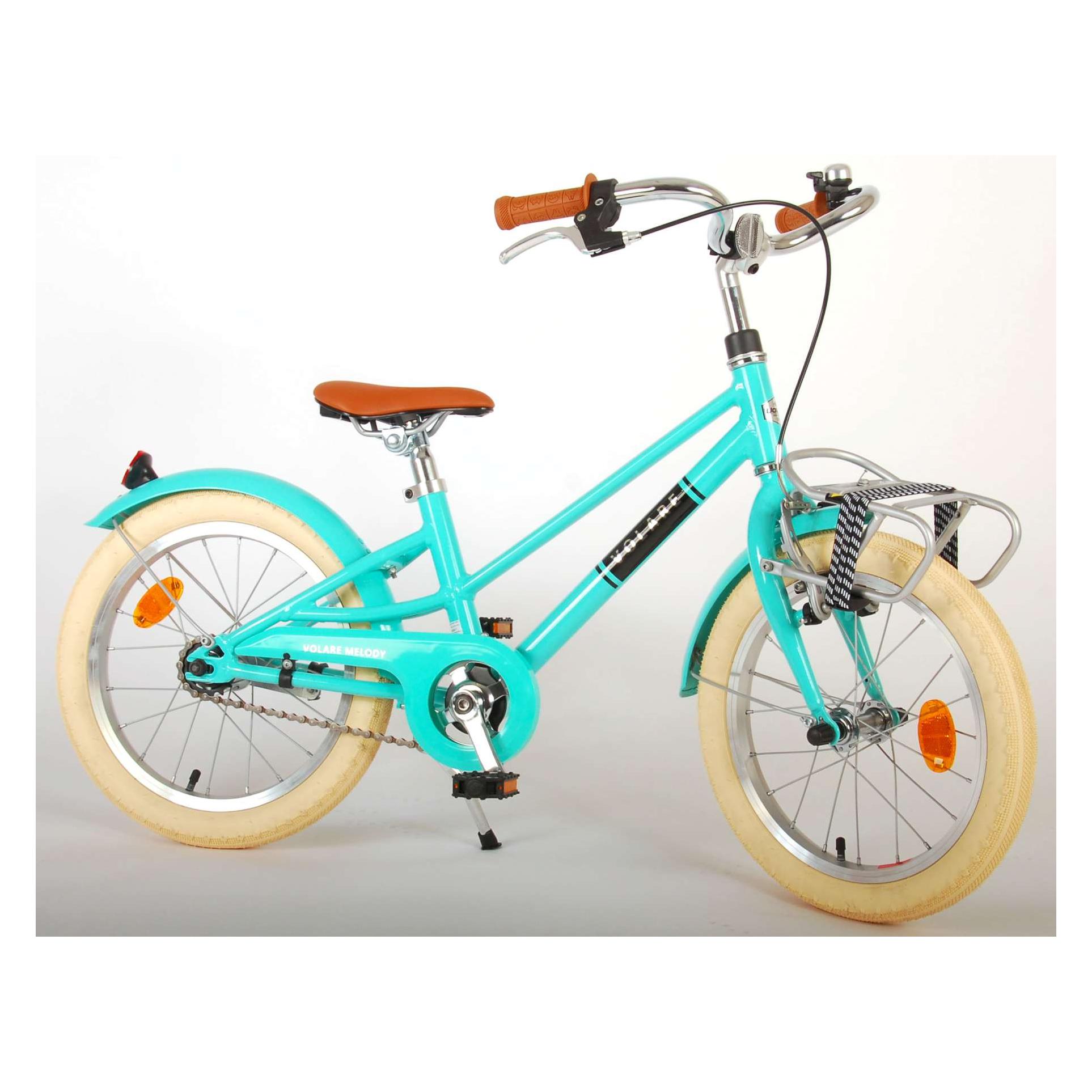 Volare Melody Kinderfiets - Meisjes - 16 inch - Turquoise - Prime Collection (16") (21692)