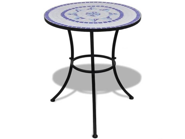 Mobilier de bistro 3 pcs Carreaux céramiques Bleu et blanc - SURENHAP - J08203