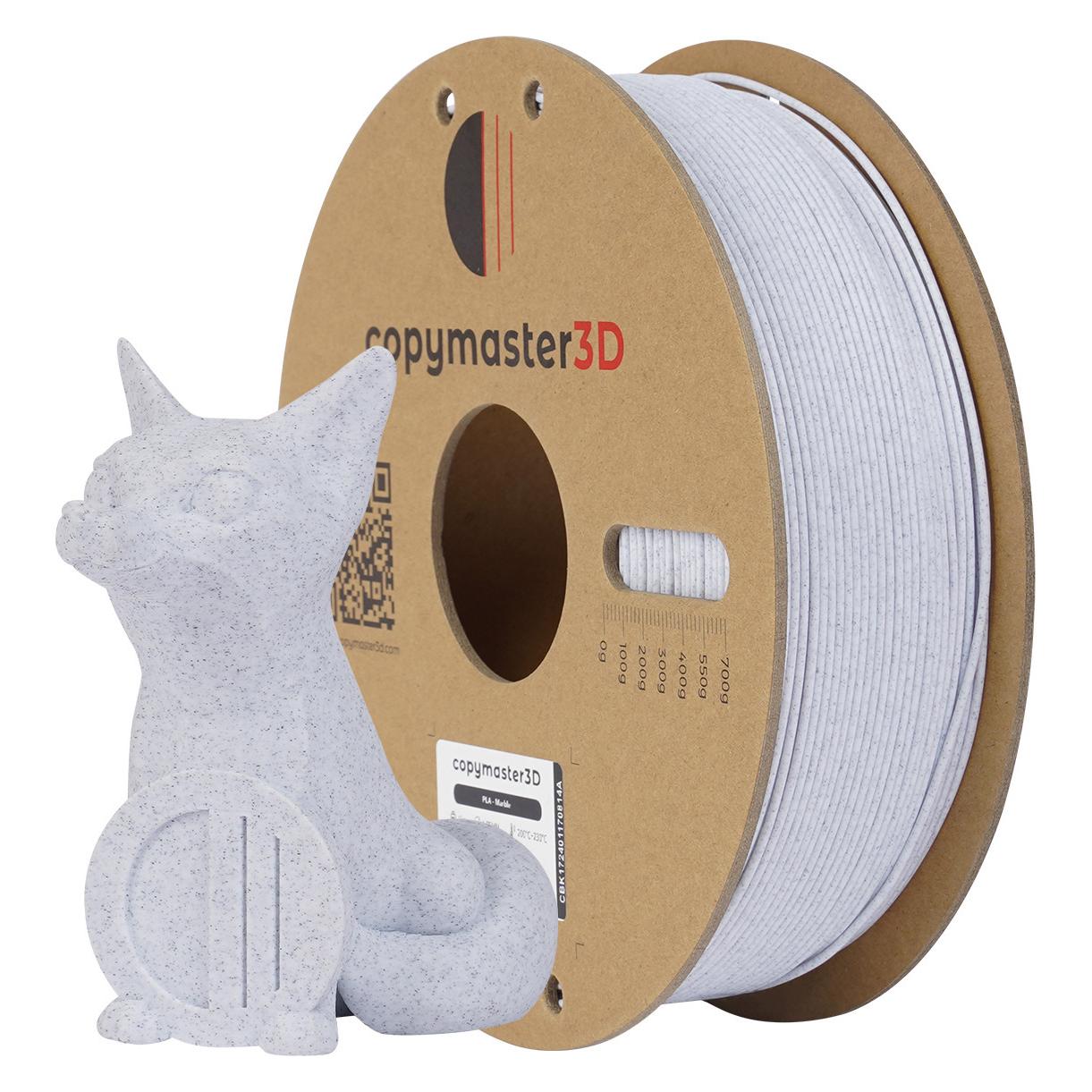 Copymaster3D PLA Marble Filament for 3D Printer, 1.75 mm (PLA, 1.75 mm) (CM-PLMB-001-1-175)