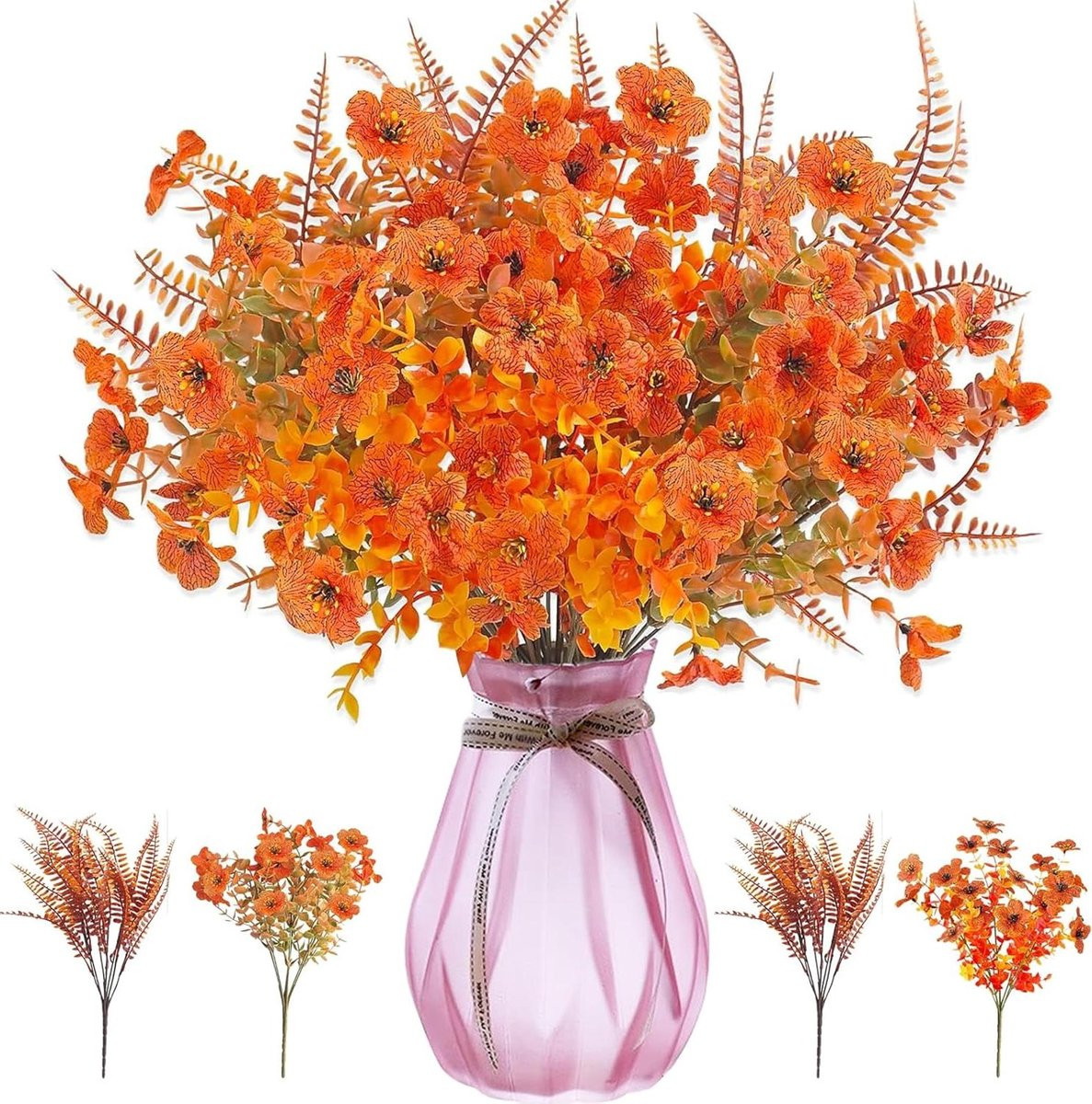 Realistisch kunstboeket met herfsttinten voor buiten decoratie, 190 gram
