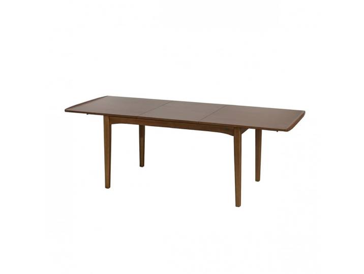 Table rectangulaire en chêne 1 rallonge 6/8 couverts marron