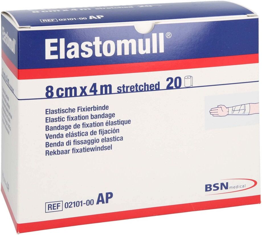 Elastomull 8 cmx4 m elastisch Fixierb.2101