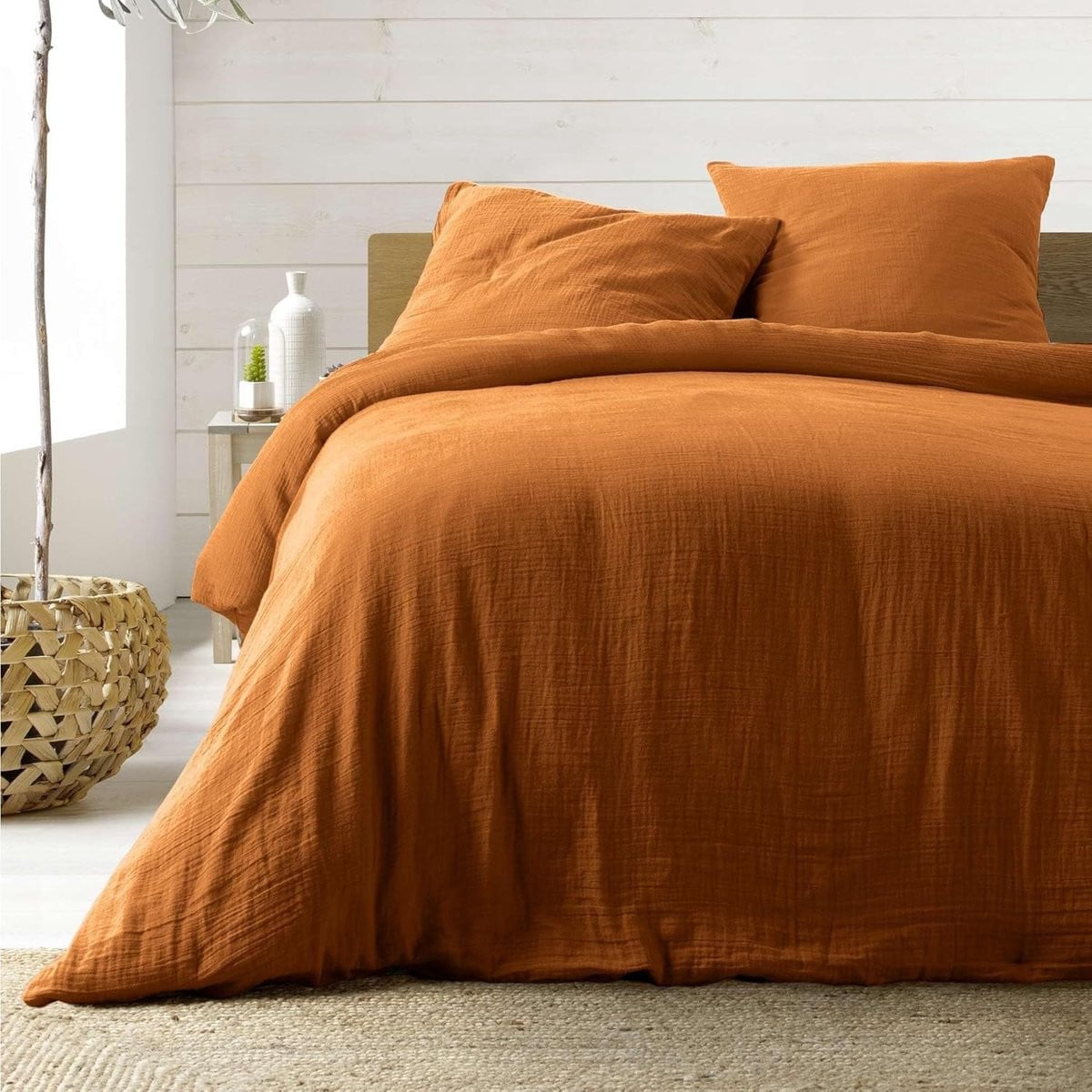 Katoenen gaas bedset 240x260cm