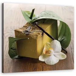 WANDBILD zen spa seife