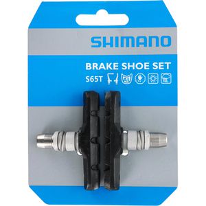 Shimano Fahrrad-Bremsbeläge S65T, organisch, Bremsschuhe für V-Brake, 1 Paar, 60 mm