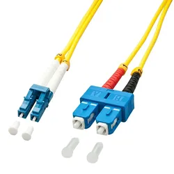 Lindy 47476 InfiniBand/Glasfaserkabel 20 m LC SC Gelb