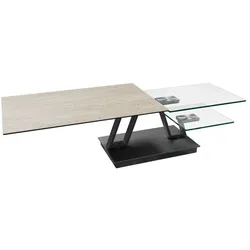 Akante Couchtisch Naxos Keramik Beige Travertin