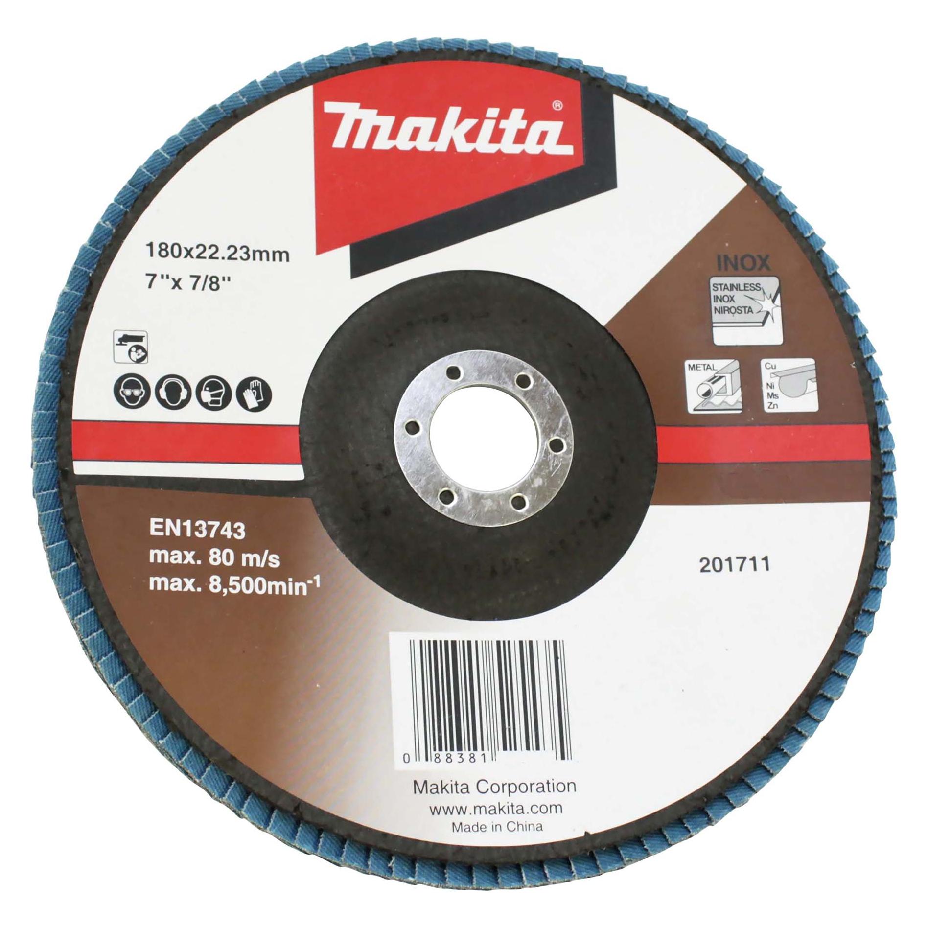 Makita Fächerschleifscheibe 180mm Z80 (80) (D-63840)