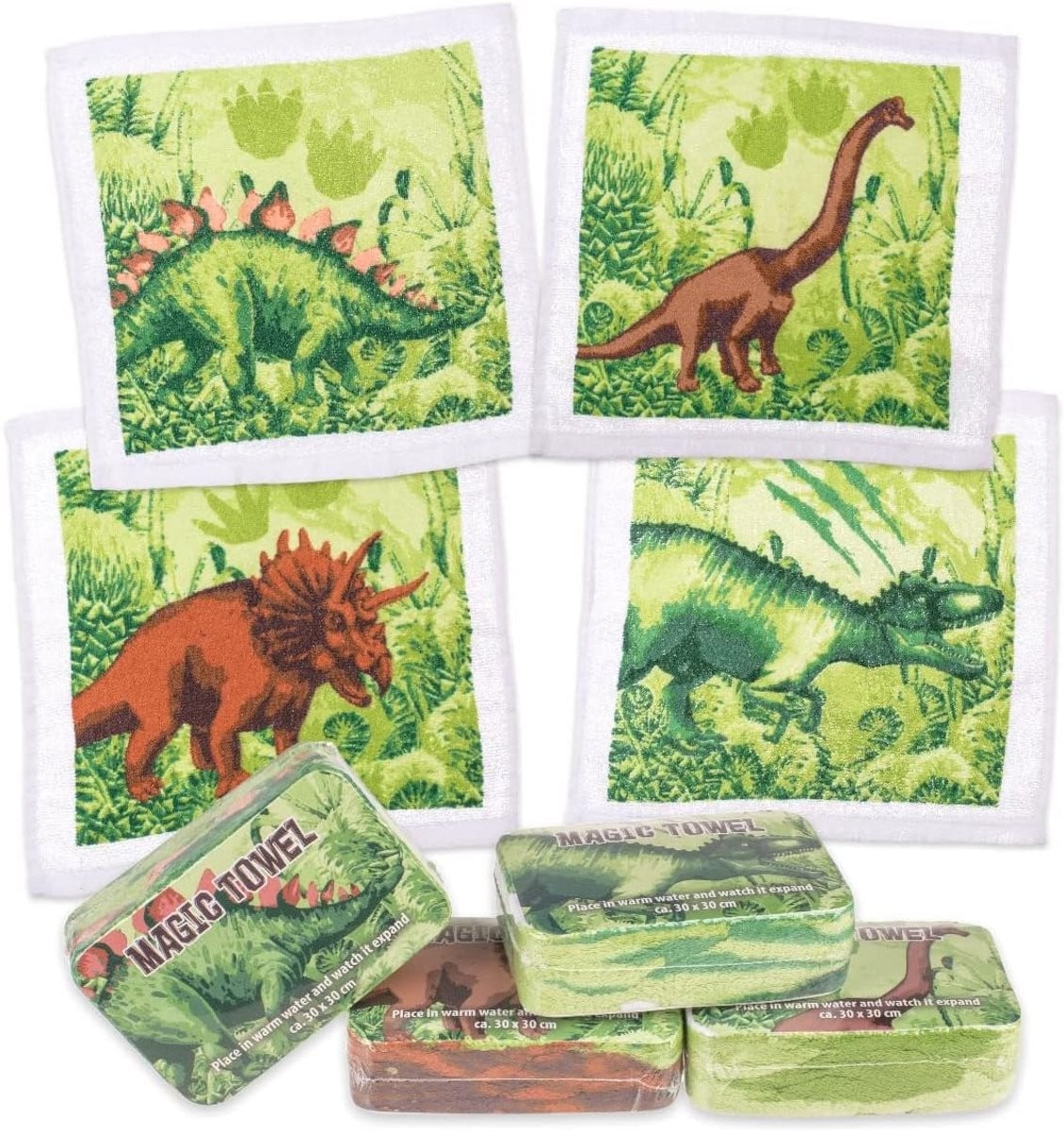 Set van 4 Magische Was- en Oppervlaktedoeken voor Kinderfeestjes