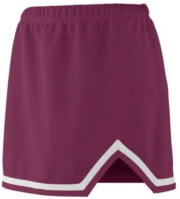 Augusta Sportswear 9126 Athletic Girls Energy Skirt in Maroon/White size Small   Polyester