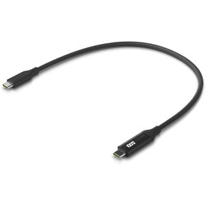 UbiQuiti Ladekabel mit Ladeanzeige, schwarz, 0,3m, USB-C auf USB-C, 100W Schnellladekabel