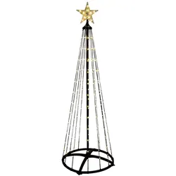 WellHome - Weihnachtsbaum mit 550 warmweißen LED-Lichtern mit Fernbedienung – Höhe 300 cm