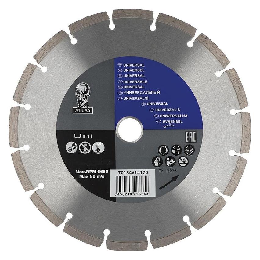 Saint-Gobain Atlas Diamantklinge - 125x2,0x22,23 mm. Universal (70184614168)