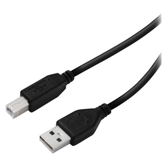 Vivanco CAVO USB-B/USB-A M-M 3M (3 m, USB 2.0) (VVITUSB30ABMMK)