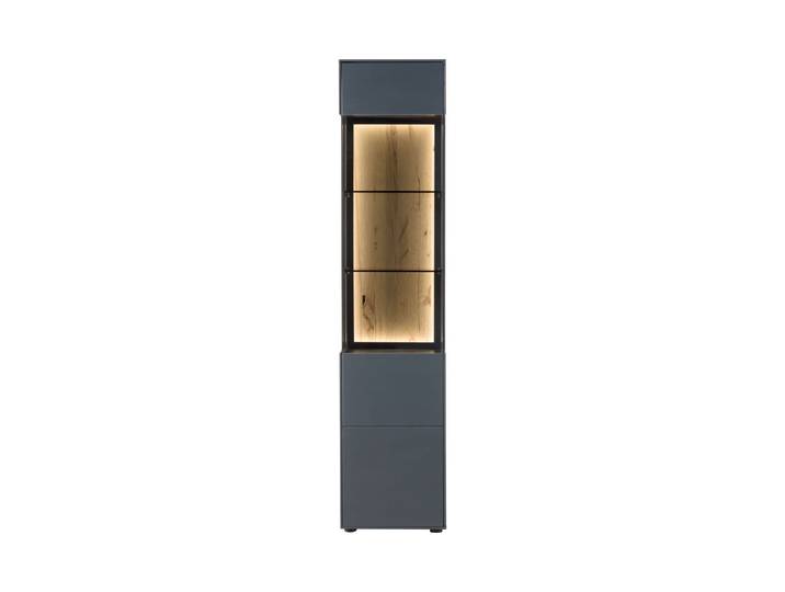 Vitrine Kernbuche 45x38x204 anthrazit lackiert SALZBURG #107