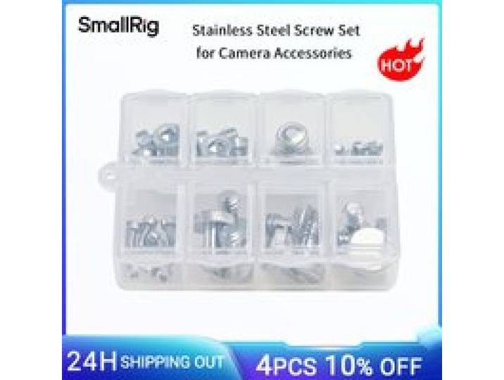 SmallRig RVS Schroevenset voor Camera Accessoires Kooien Handgrepen Platen met 1/4 , 3/8 , M2.5*6, M3*5 Schroeven Box -6389