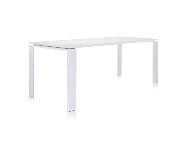 KARTELL table pour extérieur FOUR OUTDOOR (L 190 cm - Acier verni blanc)