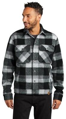 Russell Outdoors RU550 Basin Jacket in Deep Black Plaid size 2XL   Polyester