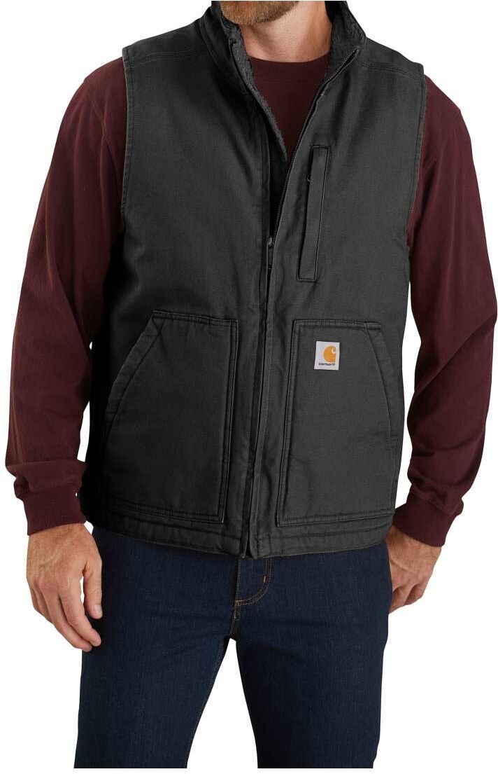 Fleeceweste CARHARTT "Bekleidung", Herren, Gr. XXL, schwarz, Obermaterial: 100% Baumwolle CO., Westen Fleeceweste