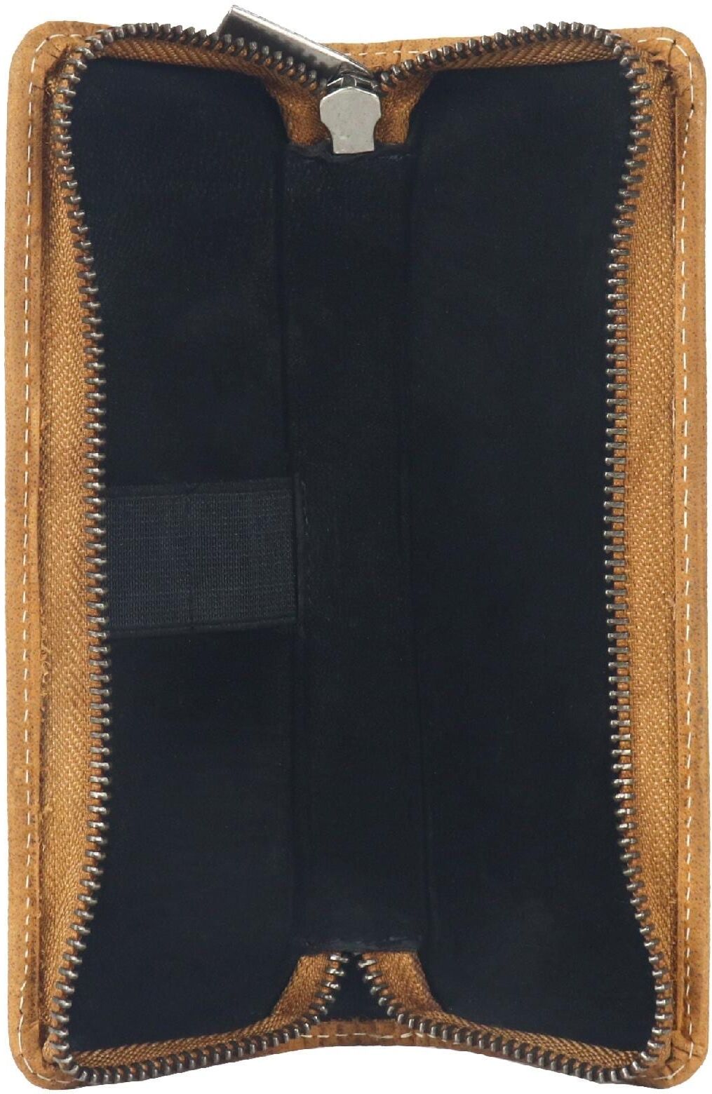 Federtasche ALPENLEDER "Zwoa Cord", Kinder, braun (hellbraun), Leder, Schreibgeräteetuis Federtasche hellbraun Einheitsgröße