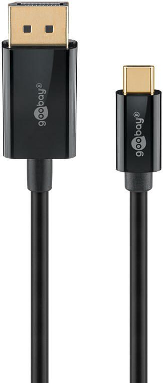 goobay USB-C/DP Kabel 3m schwarz 75706