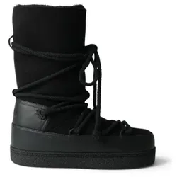Inuikii für Damen. 1002.002.0032 Classic High Lederstiefel schwarz (40), Wohnung, Schnürsenkel, Lässig
