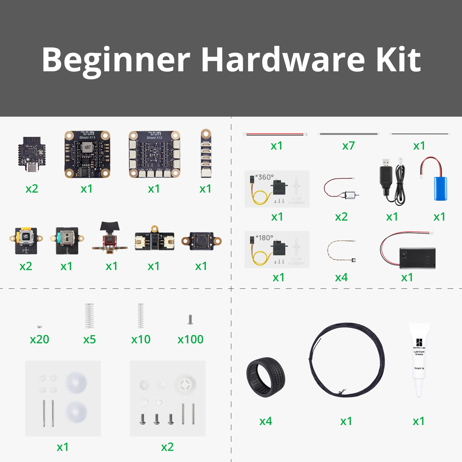 Bambu Lab CyberBrick Hardware Kit B-ZK003