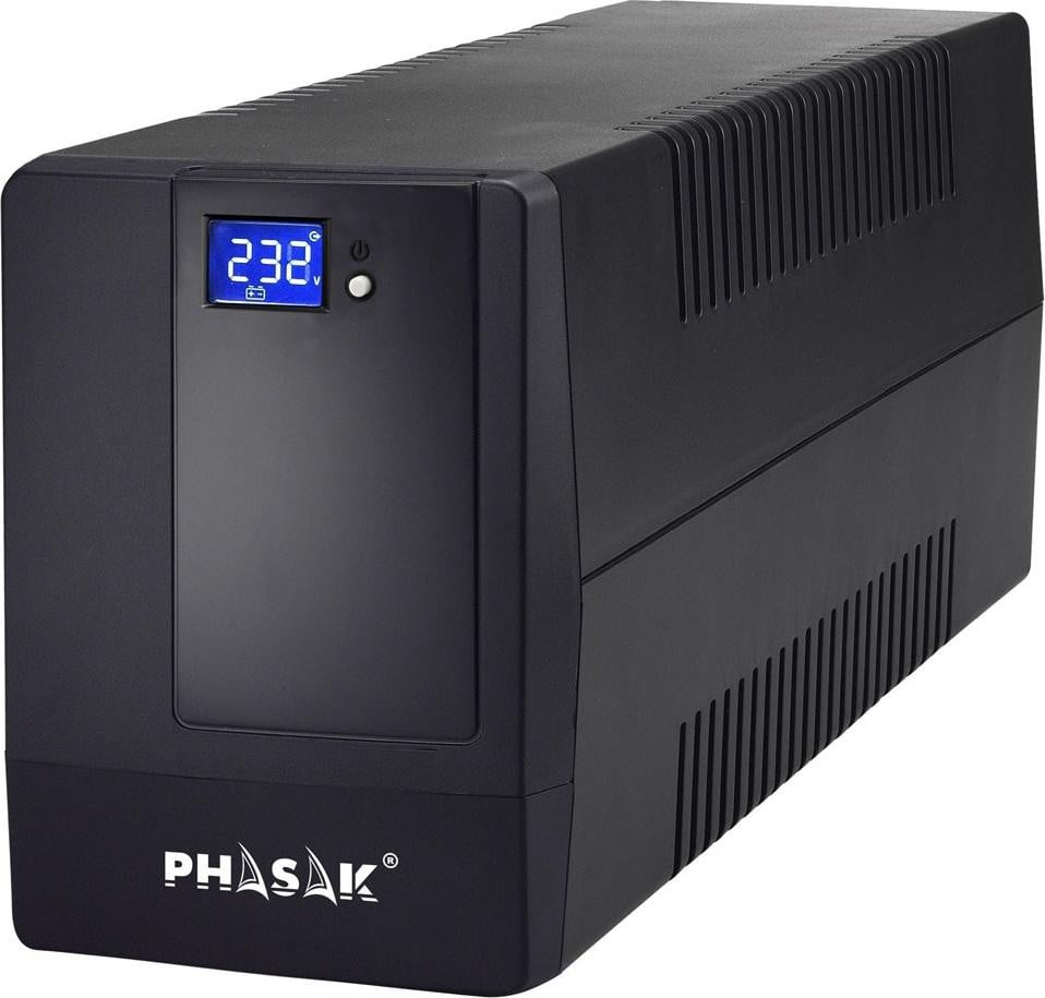 Phasak Essential interactieve omvormer, 2 kVA, 1200 W, pseudo-sinusgolf, 220 V - 240 V