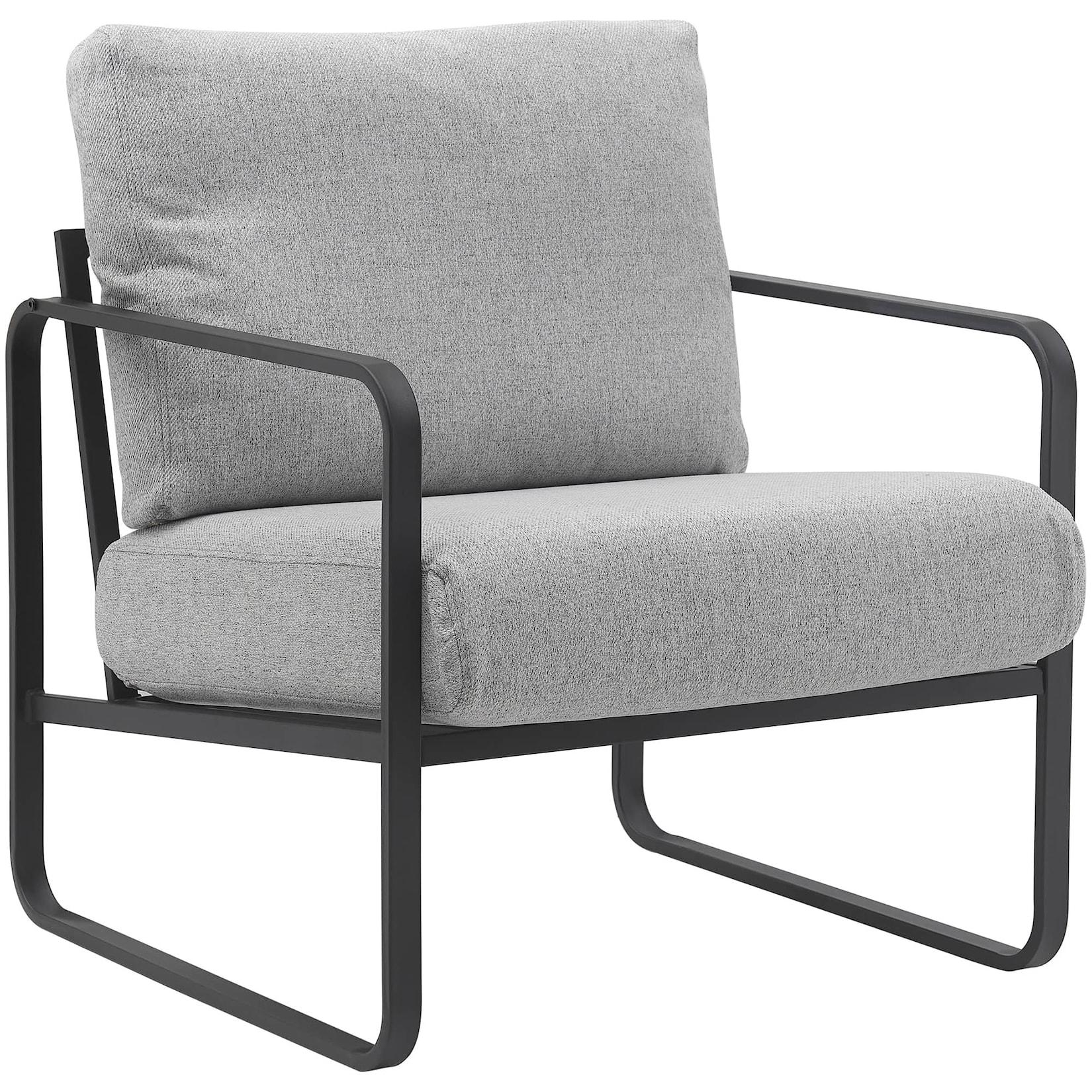 CLP Lounger Manea I Relaxsessel Kunstleder Oder Stoff Bezug I Mit Stabilem Metallgestell I Gepolsteter Clubsessel