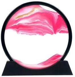 Uplift Treasures 3D Moving Sand Art Hourglass Decor pink