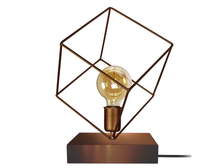 Lampe de table métal bronze