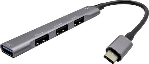 I-tec C31HUBMETALMINI4 USB-Hub 4 Port USB-A USB 3.1 Gen1 5 GBit/s USB-C Metal HUB 4 Port passive