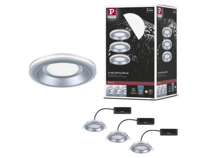 Paulmann LED Einbauleuchte Sormus 3er-Set