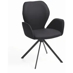 Stuhl Colorado Leder Schwarz
