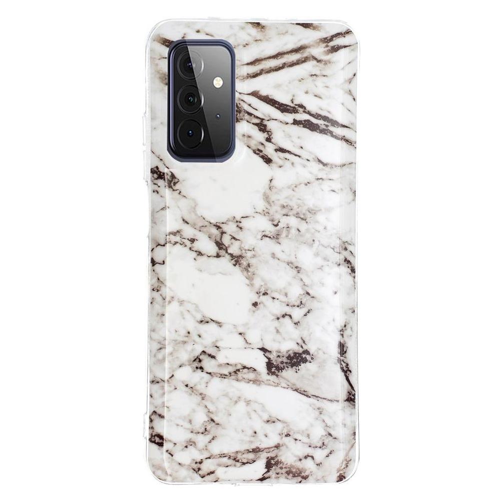 Cover-Discount Galaxy A72 - Softes Silikon Gummi Case white Marble (Samsung Galaxy A72) (101234420F)