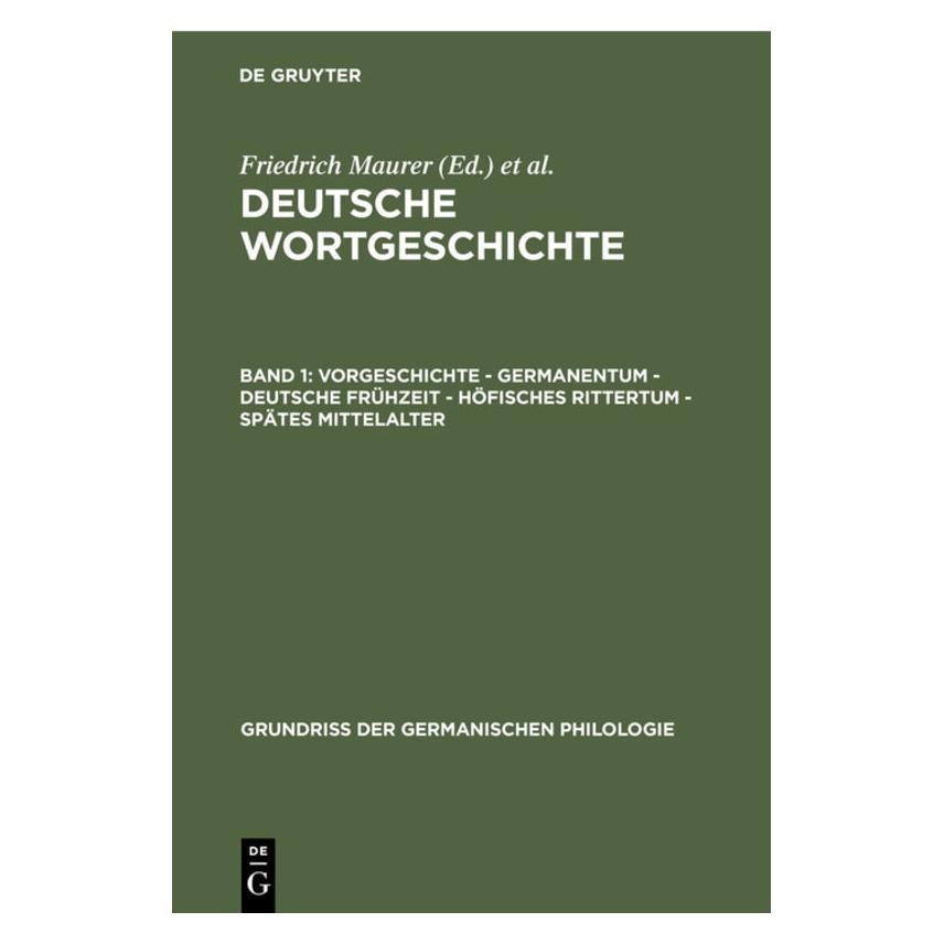 De Gruyter Vorgeschichte - Germanentum - Deutsche (67766720)