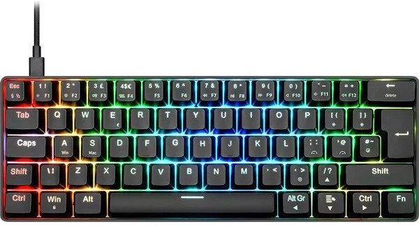 NOS C-450 Mini Pro RGB Mechanical Gaming Keyboard - Black, New