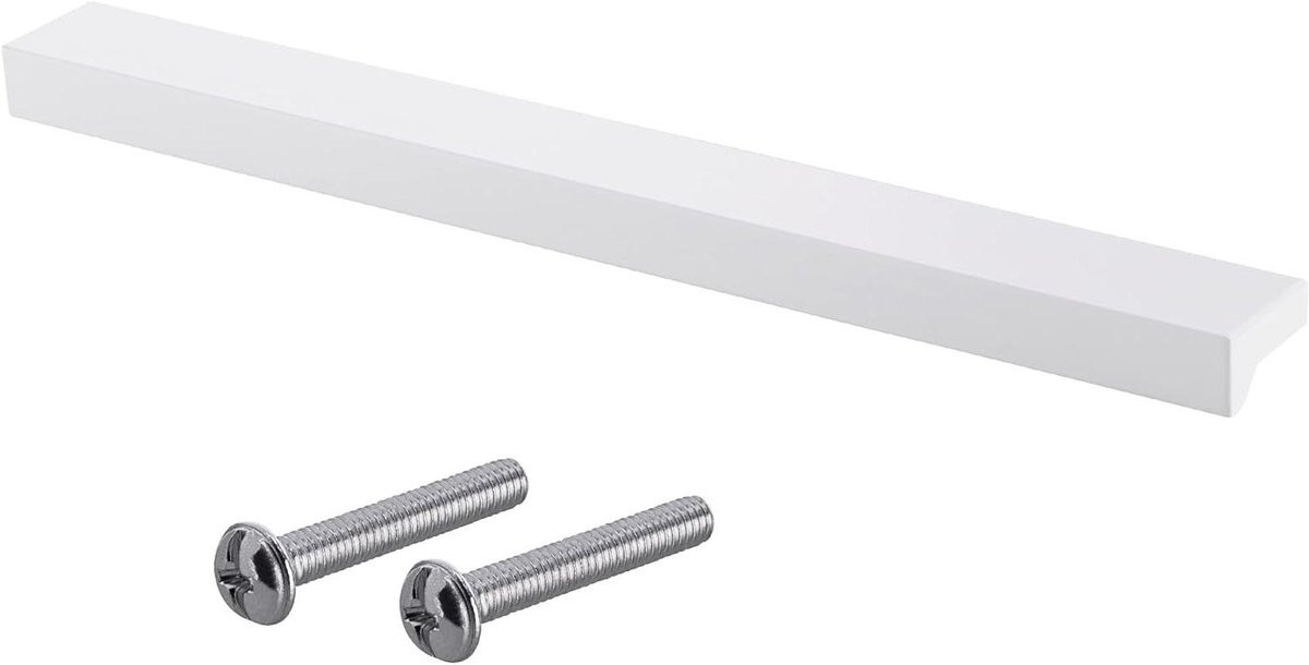 Meubelgreep Wit Mat - Moderne Hoekstijl Ladehandgreep voor Kastvernieuwing - Lengte: 900 mm