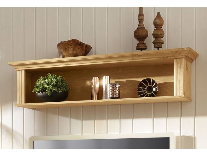 Wandregal GOODPRODUCT Teresa, Regal, Wandboard , beige (natur), B:120cm H:26cm T:23cm, Massivholz, Regale, Wandregal, Breite 120 cm, aus massiver Kiefer, FSC-zertifiziert