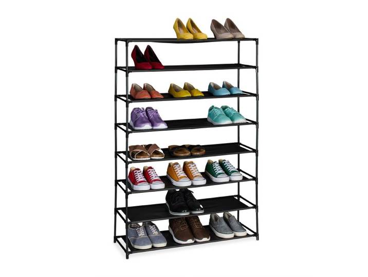 Relaxdays Schuhregal mit Stoffebenen