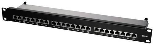 LogiLink NP0048 24 Port Patch-Panel 483mm (19 ) CAT 6 1 HE