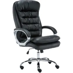 CLP Bürostuhl ergonomisch, XXL Vancouver, bis 150 kg belastbar, höhen-verstellbar, drehbar, kippbar fixierbar, Kunstleder