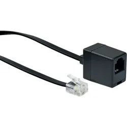 Schwaiger 10m RJ-11 - RJ-11 Schwarz