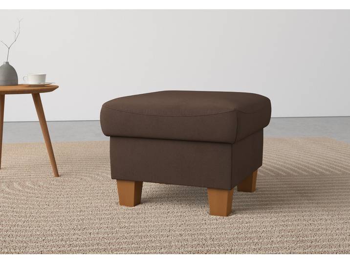 Stauraumhocker GOODPRODUCT Caldera , braun (dunkelbraun), B:58cm H:48cm T:58cm, 100% Polyester, Hocker, Stauraumhocker, Stauraum, auch in Easy Care-Bezug für einfaches Reinigen mit Wasser