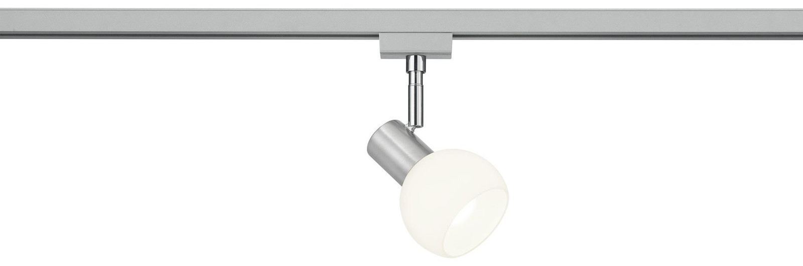 TRIO Duoline 2-fase rail spot grijs met glas