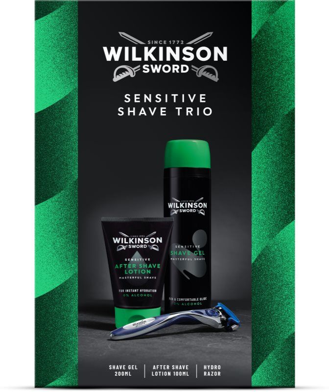 Wilkinson Sword Sensitive Shave Trio coffret cadeau rasage